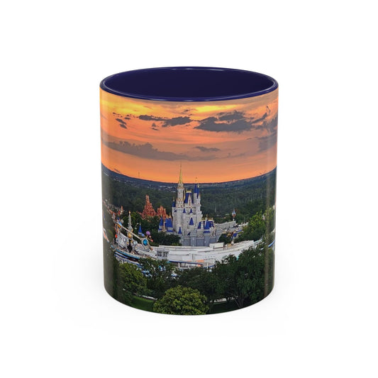 Disney Magic Kingdom Castle Sunset Coffee Mug (Accent, 11/15oz)