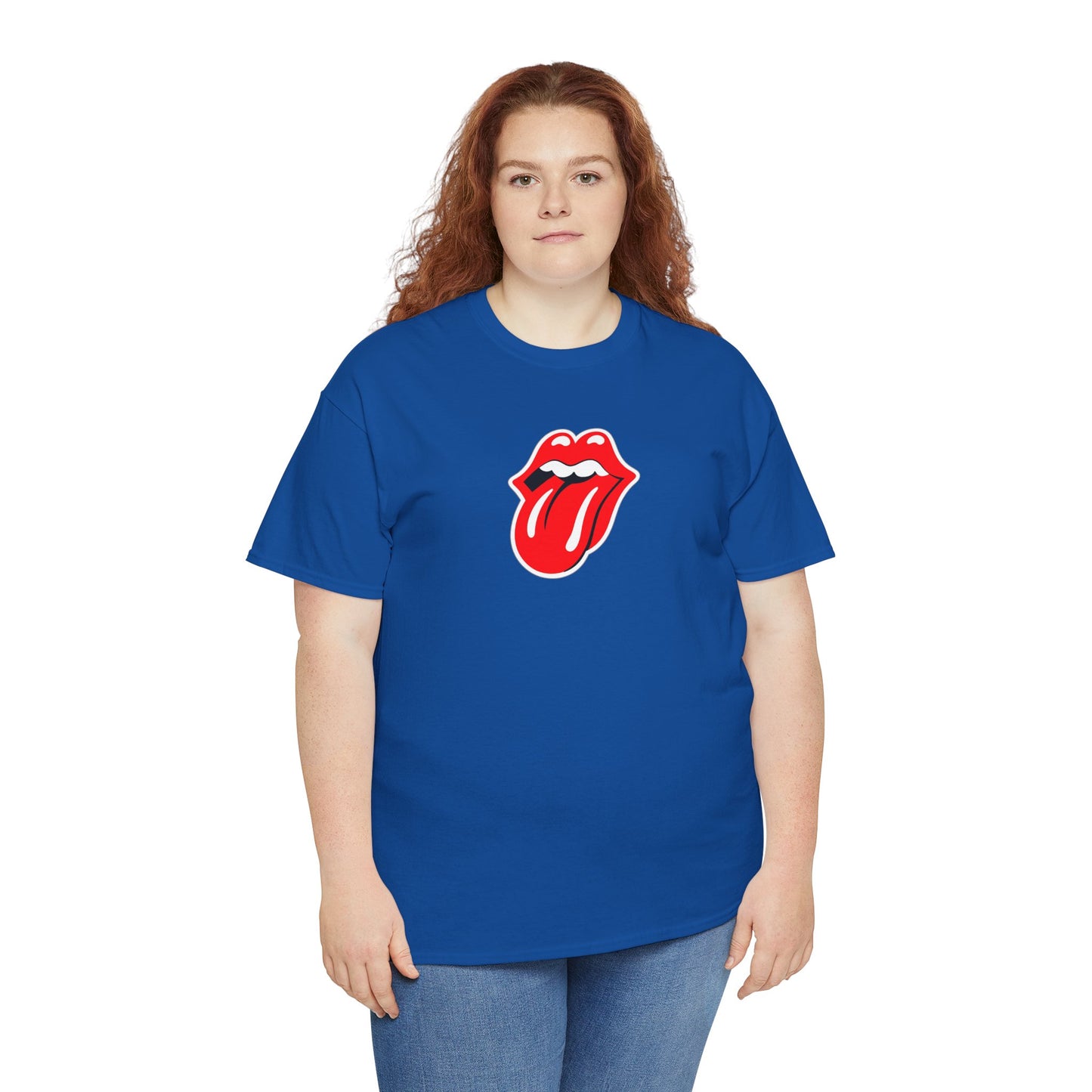 Rock Retro Red Tongue and Lips Graphic Tee