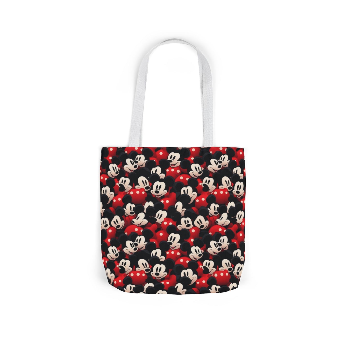 Mickey Mouse Canvas Tote — Retro Cartoon Character Allover Print