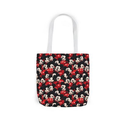 Mickey Mouse Canvas Tote — Retro Cartoon Character Allover Print