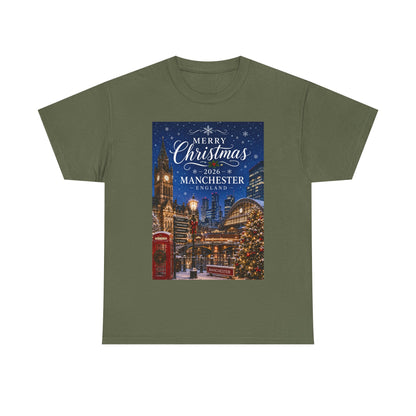 Manchester Christmas Tee — Merry Christmas 2026 Holiday T‑Shirt