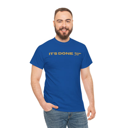 It's Done Arsenal Champions T-Shirt – Minimalist Gold Script Tee