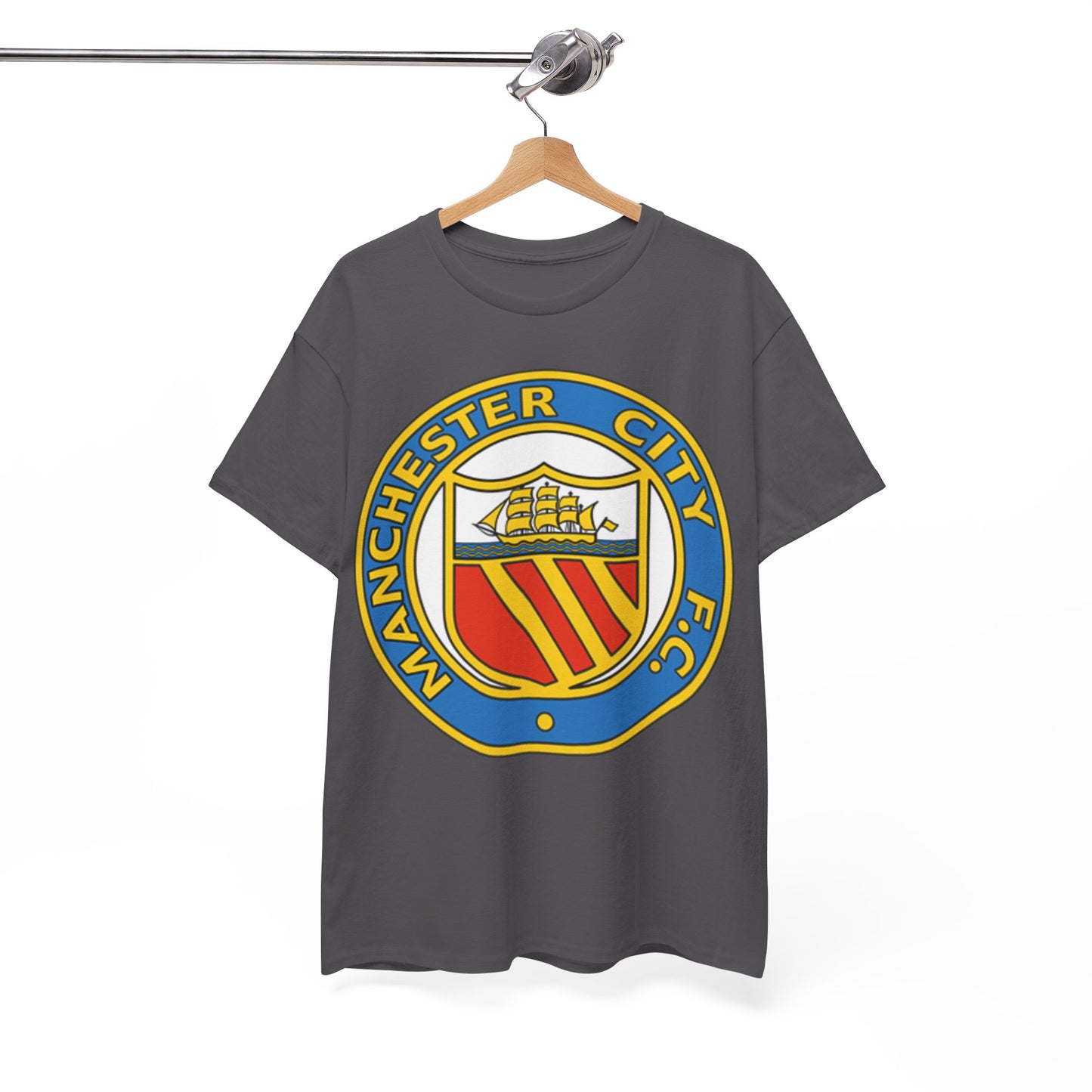 Manchester City Football Club Retro Crest T-Shirt - Retro Soccer Fan Tee