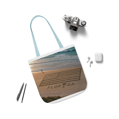 Florida Canvas Tote Bag, 5-Color Straps