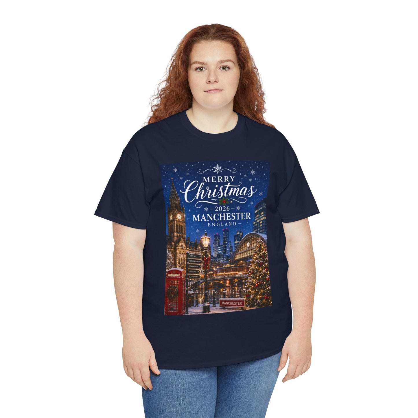 Manchester Christmas Tee — Merry Christmas 2026 Holiday T‑Shirt