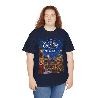 Manchester Christmas Tee — Merry Christmas 2026 Holiday T‑Shirt