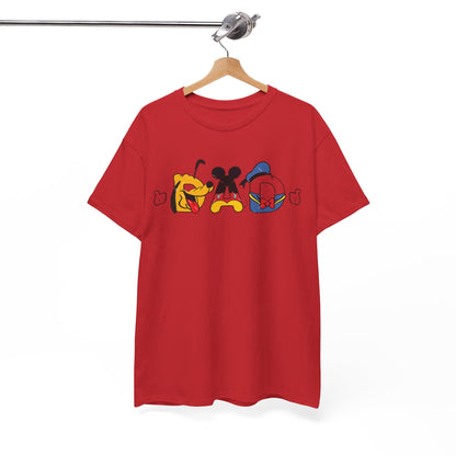 Disney Dad Character Graphic Tee — Playful Colorful Character Icons T-Shirt
