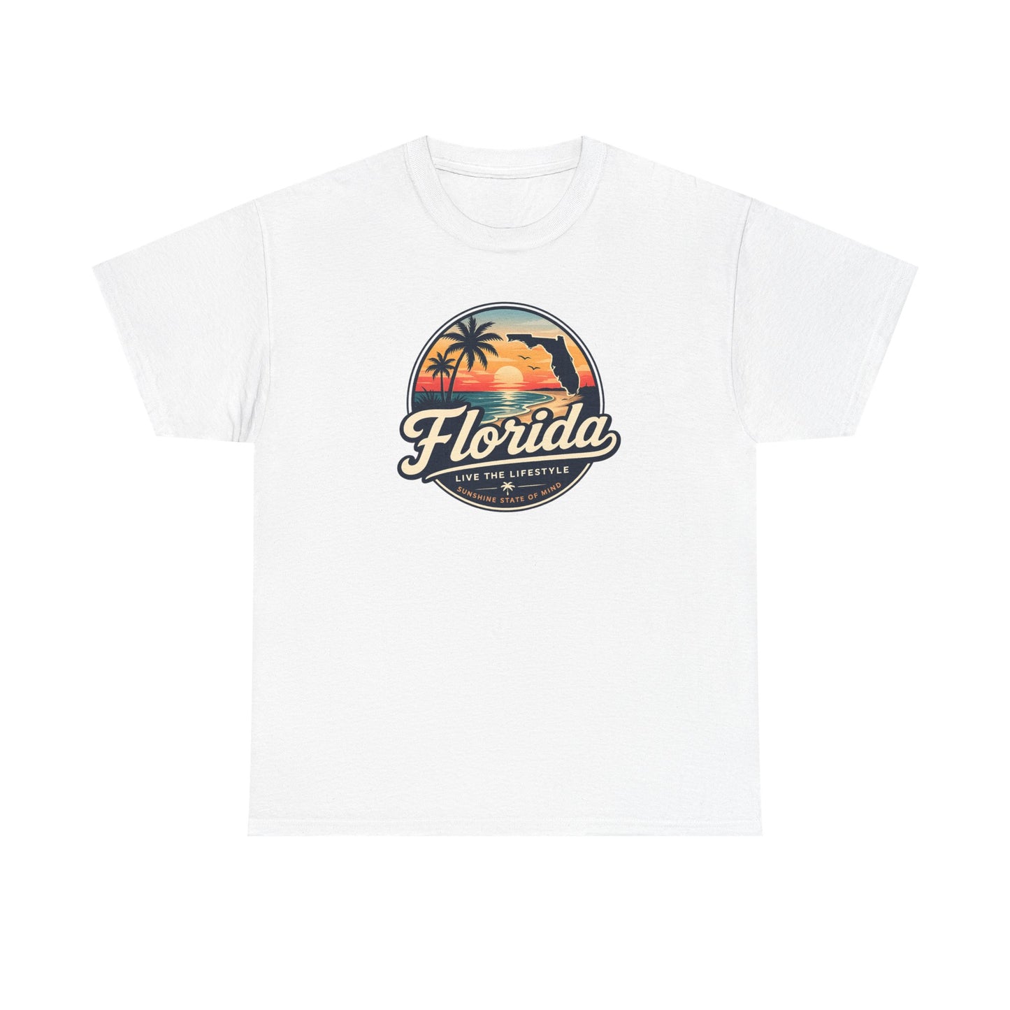 Florida Sunset Tee — Vintage Palm Beach Graphic T-Shirt
