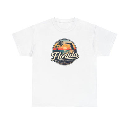 Florida Sunset Tee — Vintage Palm Beach Graphic T-Shirt