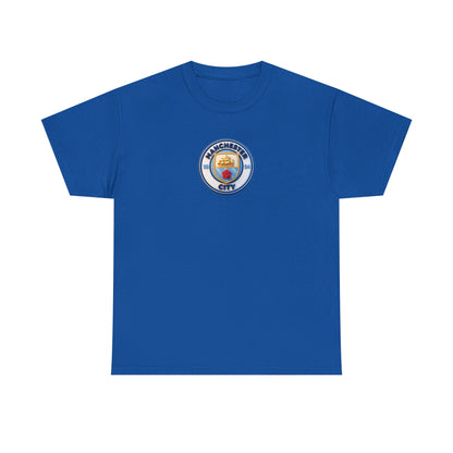 Manchester City Crest Unofficial 3D T-Shirt — Minimal Soccer Logo Tee