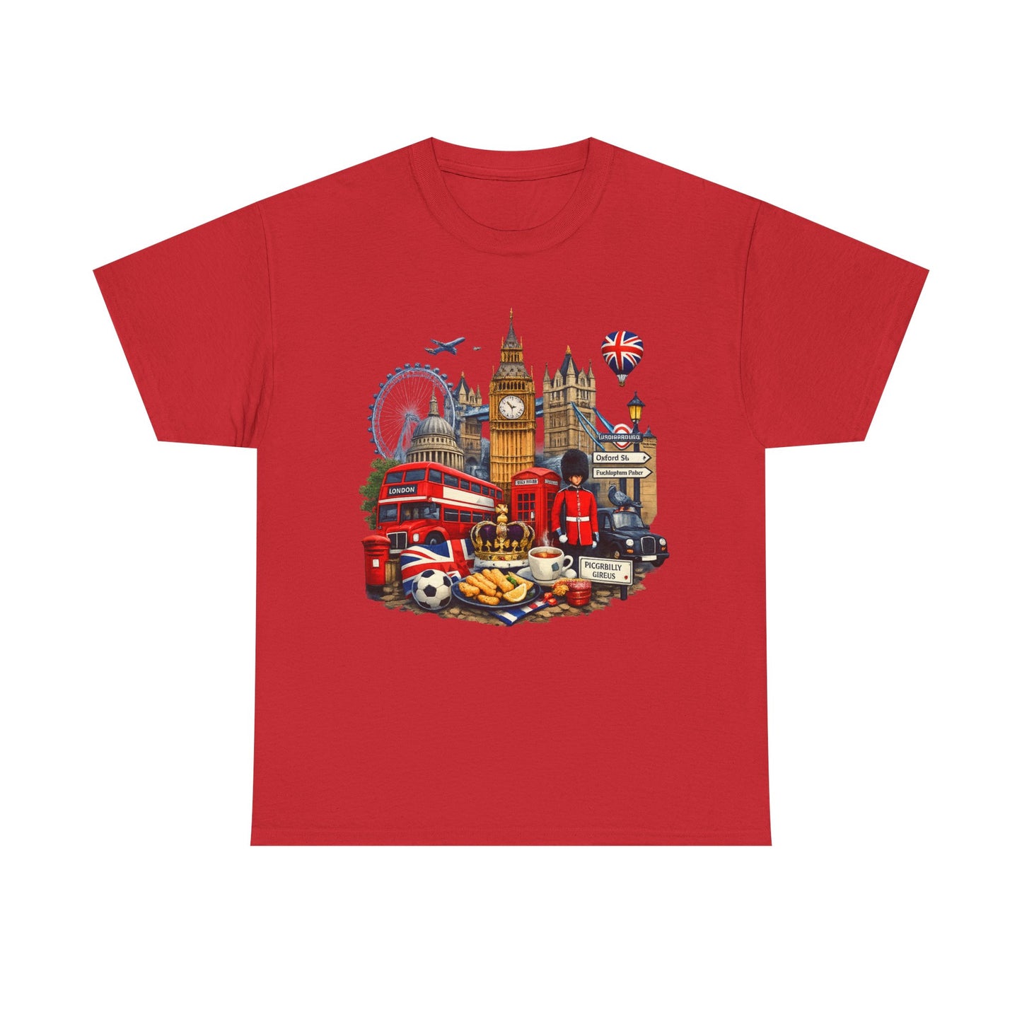 London Landmarks T‑Shirt — British Icons Collage Tee