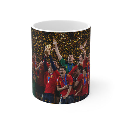 Spain 2026 World Cup Champions Photo Mug — Ceramic Coffee Cup (11oz & 15oz)