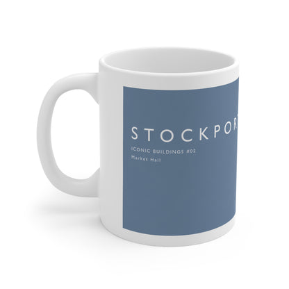 Stockport Market Hall Landmark Mug — Ceramic Coffee Cup 11oz/15oz