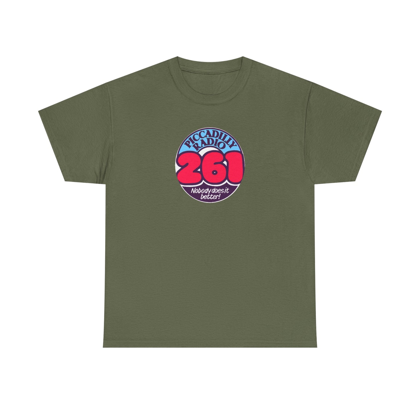 Piccadilly Radio '261' Logo T‑Shirt — Vintage Unofficial Radio Station Graphic Tee