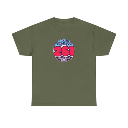 Piccadilly Radio '261' Logo T‑Shirt — Vintage Unofficial Radio Station Graphic Tee