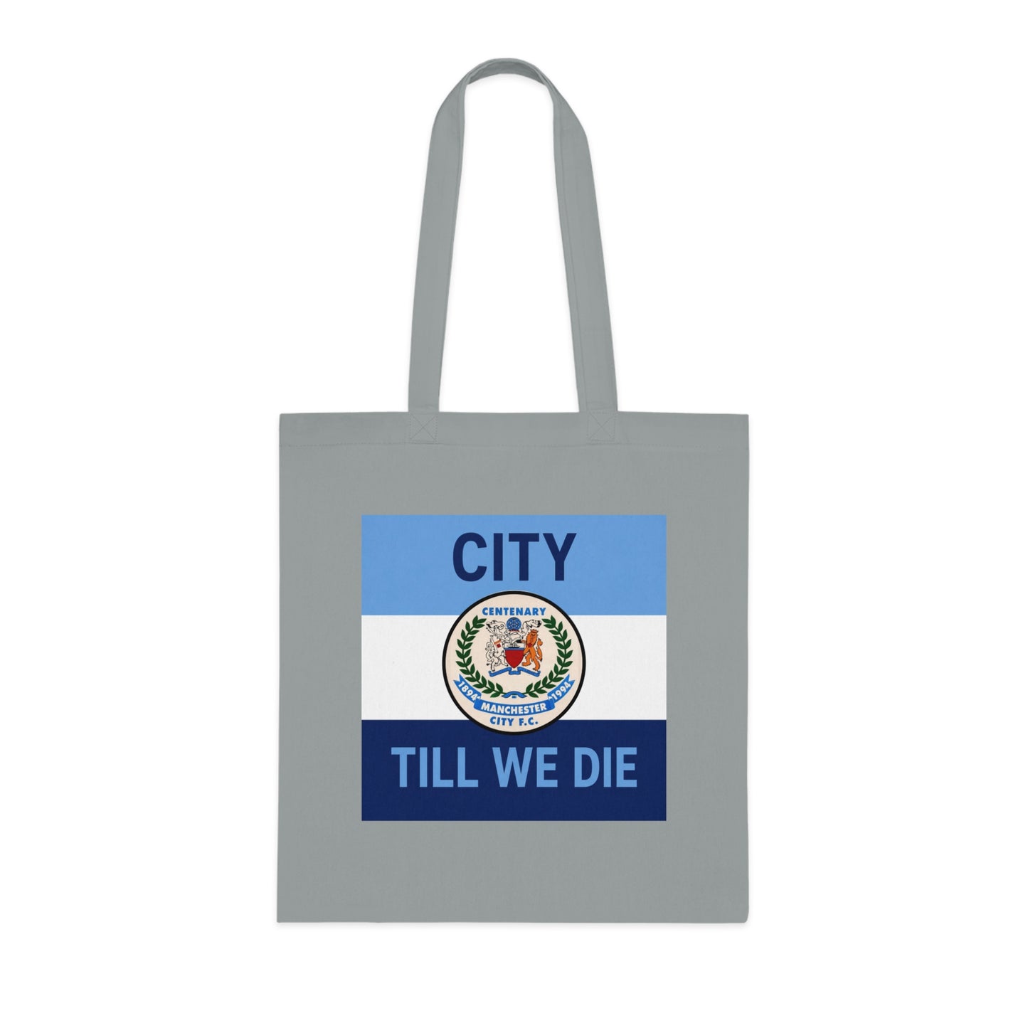 City Till We Die Cotton Tote - Football Fan Flag Tote Bag
