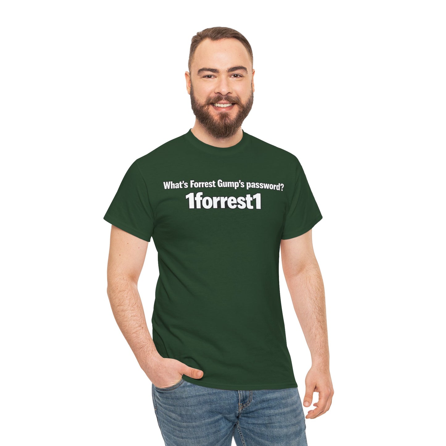 Forrest Gump Password Tee — "What's Forrest Gump's password? 1forrest1"