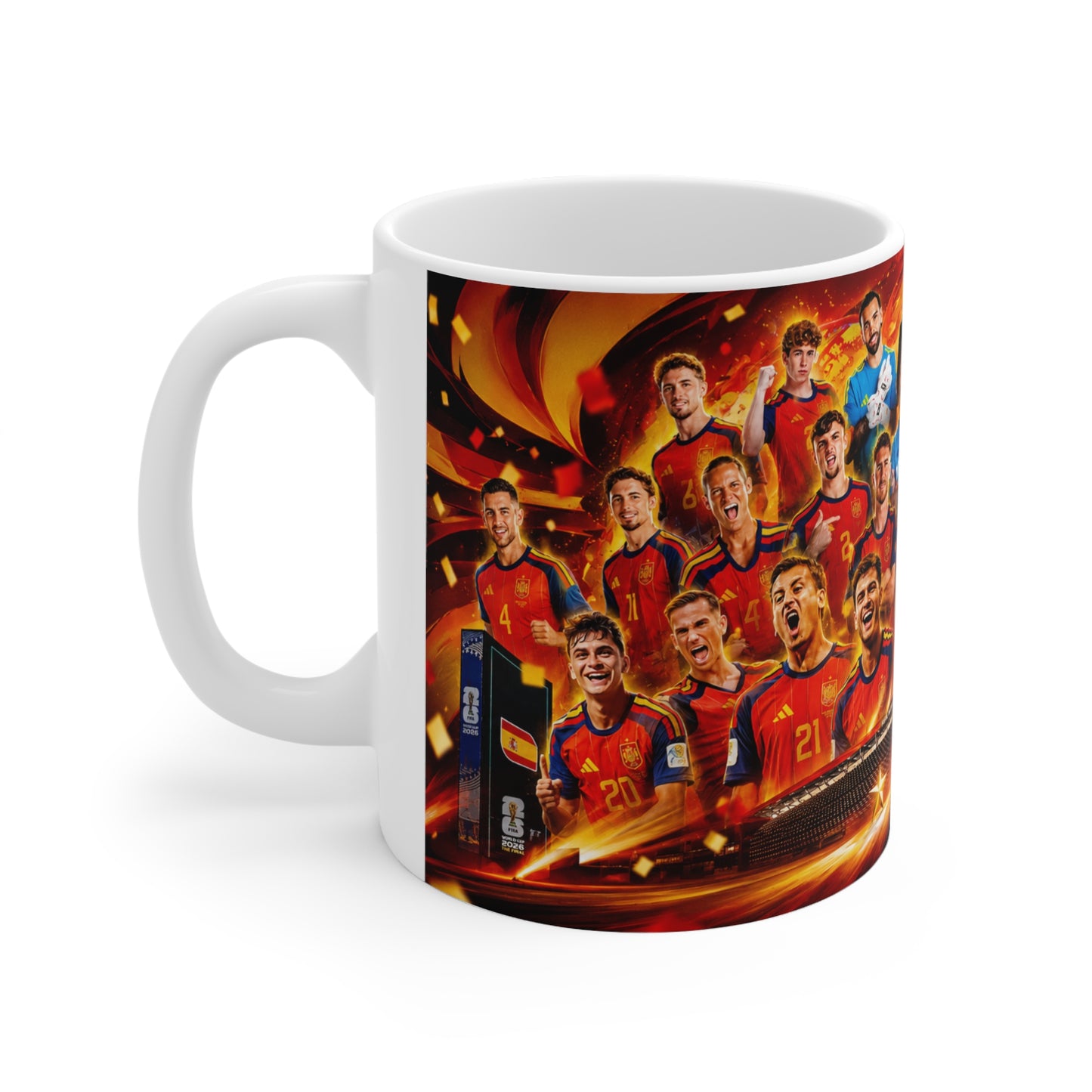 Spain World Cup Winners Team Photo Ceramic Mug – 11oz & 15oz