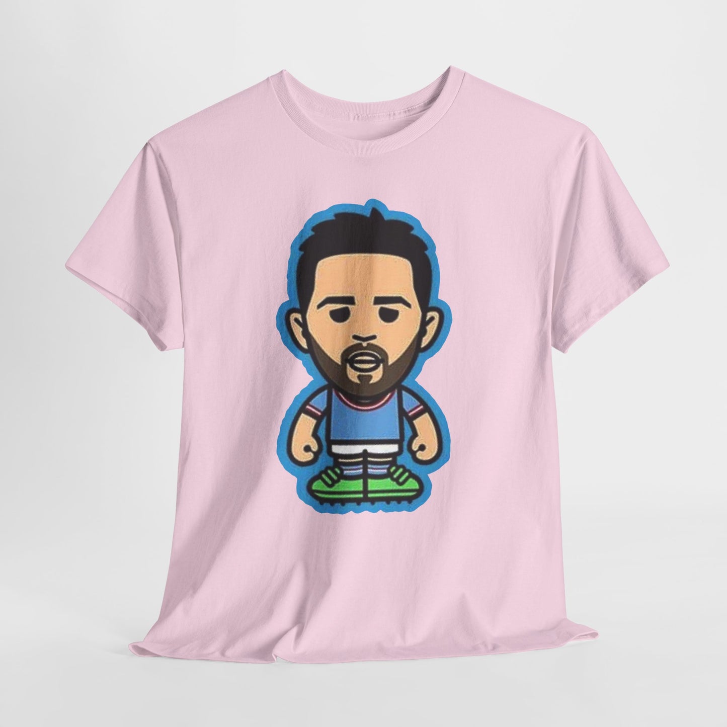 Bernardo Silva Manchester City Legend Graphic Tee — Player Cartoon Front & Tribute Poster Back