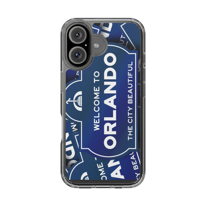Orlando Clear Phone Case — "Welcome to Orlando" City Sign Design