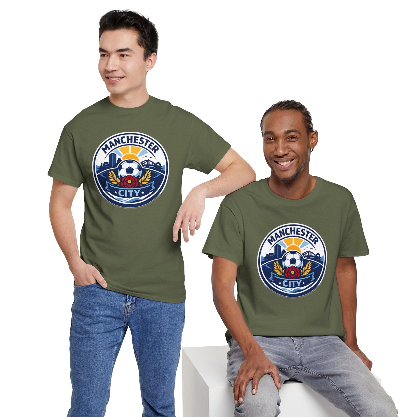 Manchester City Unofficial Soccer Logo T-Shirt — Football Fan Tee