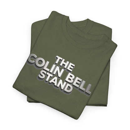 T-Shirt — “The Colin Bell Stand” Retro Chrome Text Tee