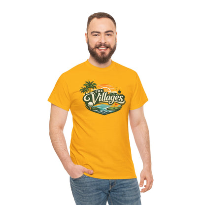 The Villages of Florida Sunset Logo Tee - Florida Palm Beach Retro T-Shirt