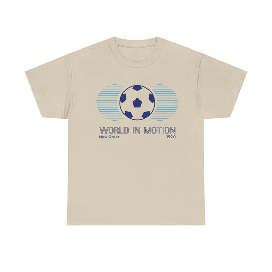 Soccer 'World in Motion' T‑Shirt — Retro Football Graphic Tee