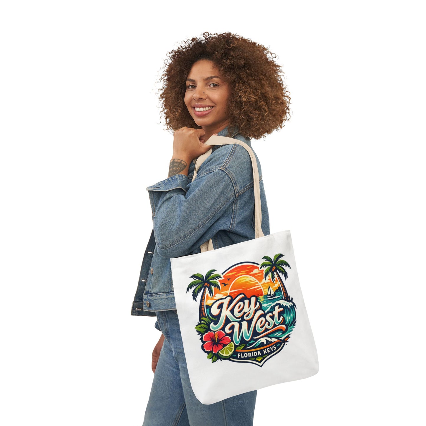 Key West Sunset Canvas Tote