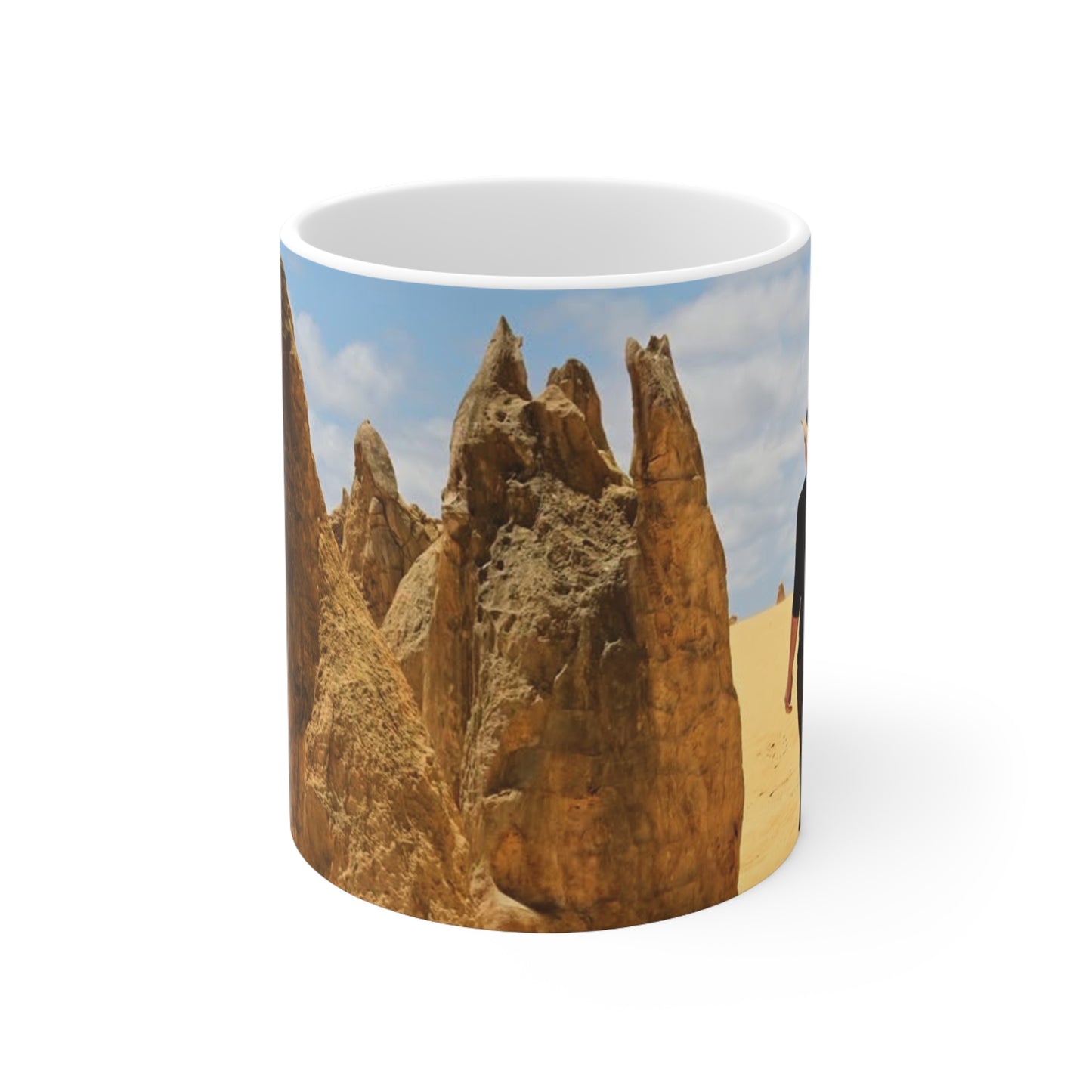 Desert Pinnacles Photo Mug — Scenic Pinnacle Rocks Coffee Cup (11oz & 15oz)