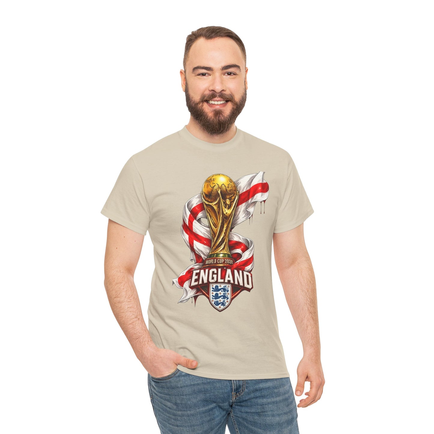 England World Cup Trophy T‑Shirt — St George's Cross Football Fan Tee