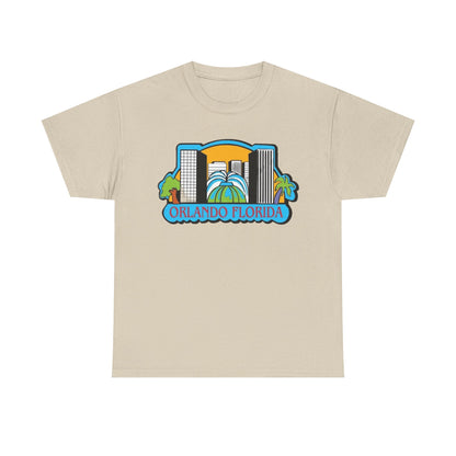 Orlando Florida Retro Skyline T-Shirt