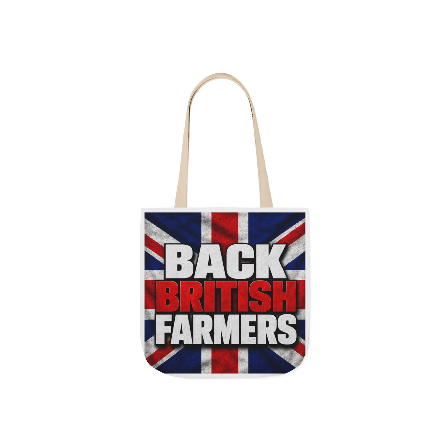 Back British Farmers Canvas Tote Bag — Union Jack Farming Support Tote