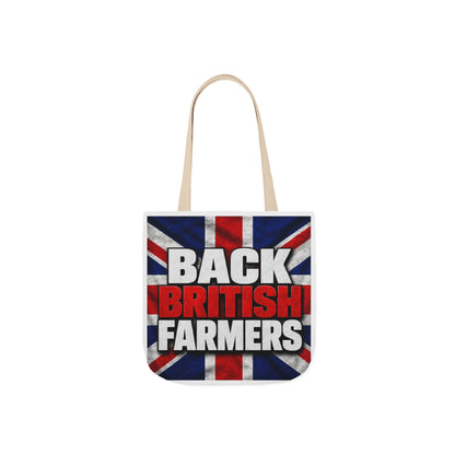 Back British Farmers Canvas Tote Bag — Union Jack Farming Support Tote