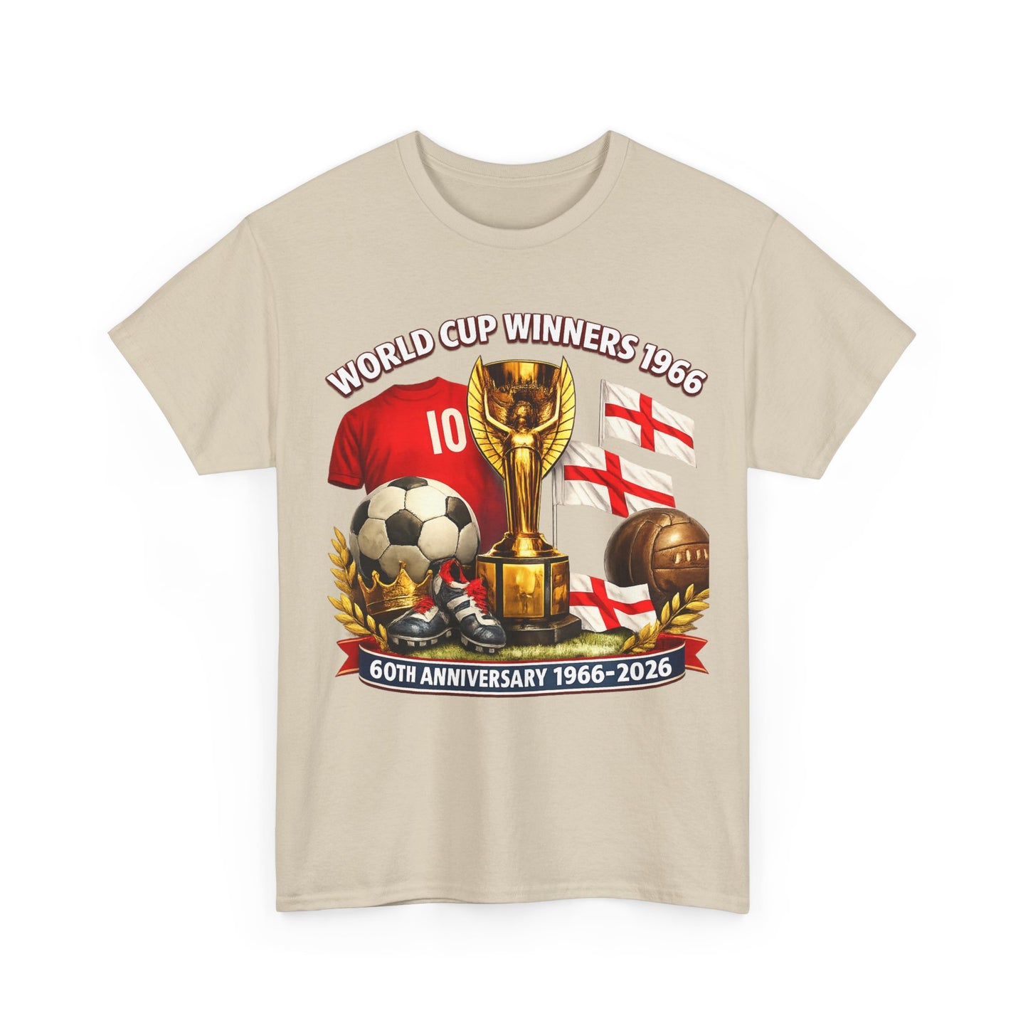 1966 World Cup Winners T‑Shirt — 60th Anniversary England Football Tribute