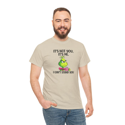 Grumpy Grinch Tee – "It's Not You. It's Me. I Can't Stand You" Christmas Shirt