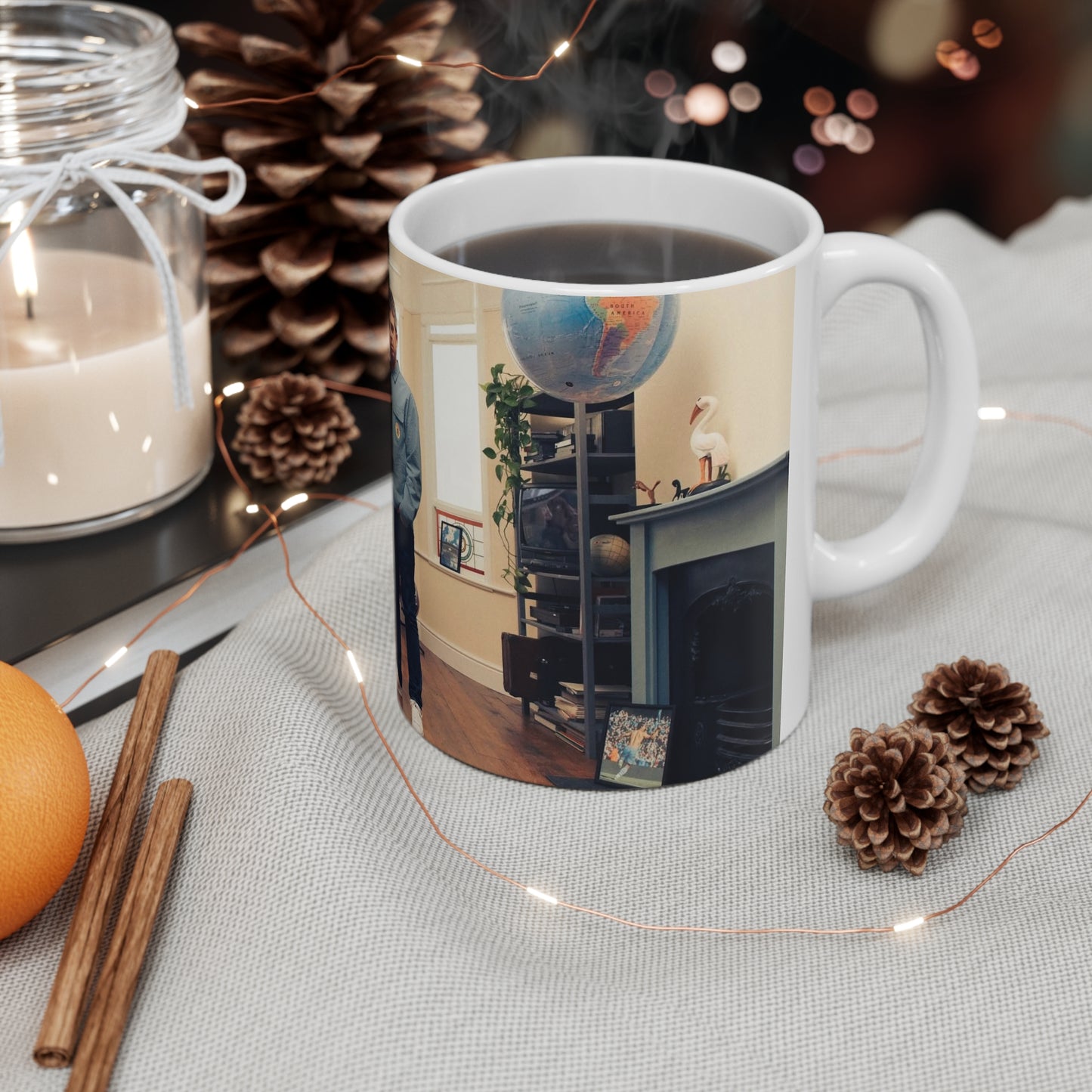 Pep And Noel Photo Coffee Mug — Personalized Ceramic Coffee Cup (11oz / 15oz)