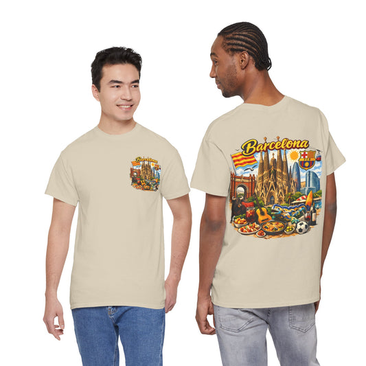Barcelona Souvenir T‑Shirt — Vintage City Collage Tee