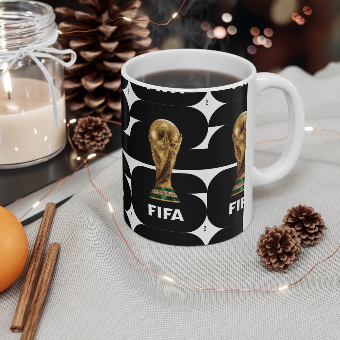 FIFA World Cup 2026 Logo Ceramic Mug — Soccer Fan Coffee Cup (11oz & 15oz)