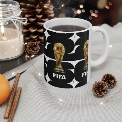 FIFA World Cup 2026 Logo Ceramic Mug — Soccer Fan Coffee Cup (11oz & 15oz)