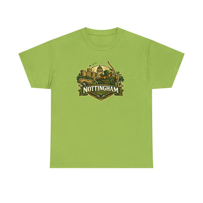 Nottingham Vintage Crest T-Shirt — Robin Hood Castle Travel Tee
