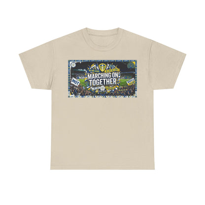 Leeds United T-Shirt — "Marching On Together" Fan Tee (Soccer Supporter Graphic)