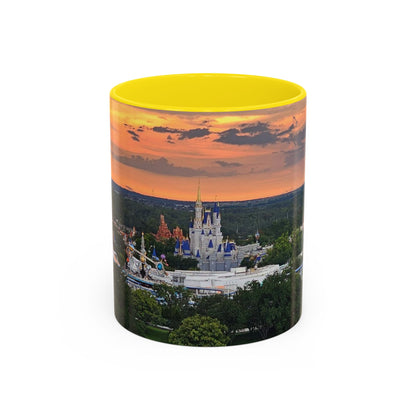 Disney Magic Kingdom Castle Sunset Coffee Mug (Accent, 11/15oz)