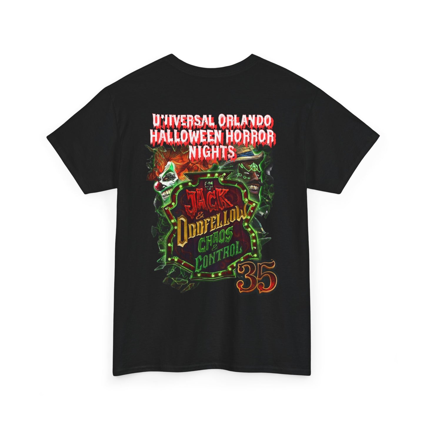 Universal Orlando Halloween Horror Nights 35 Jack Doofellolux Chaos Control T-Shirt