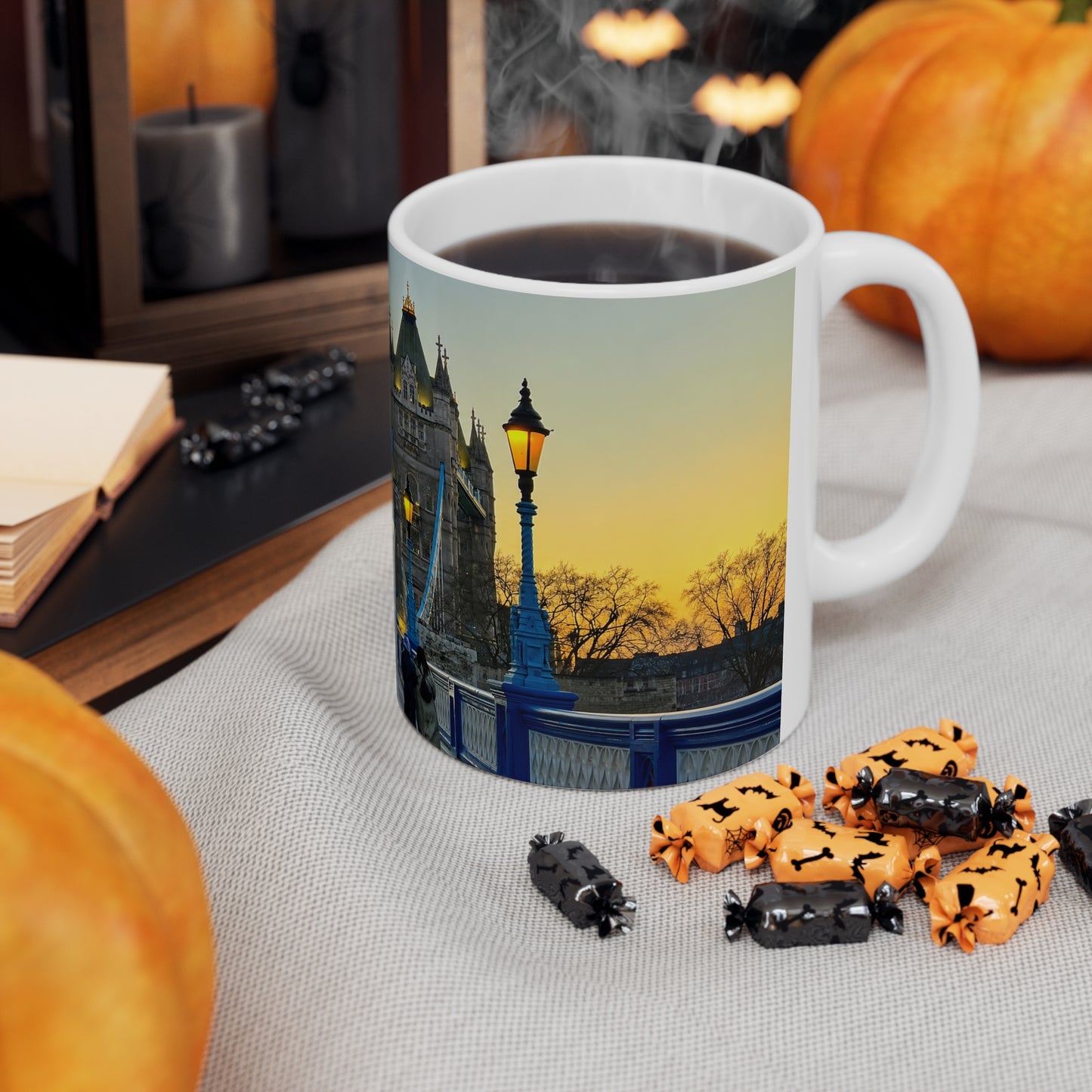 London Tower Bridge Photo Mug – Sunrise Cityscape Ceramic Coffee Cup (11oz, 15oz)
