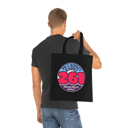 Piccadilly Radio 261 Retro Logo Tote Bag – 'Nobody Does It Better' Cotton Shopper