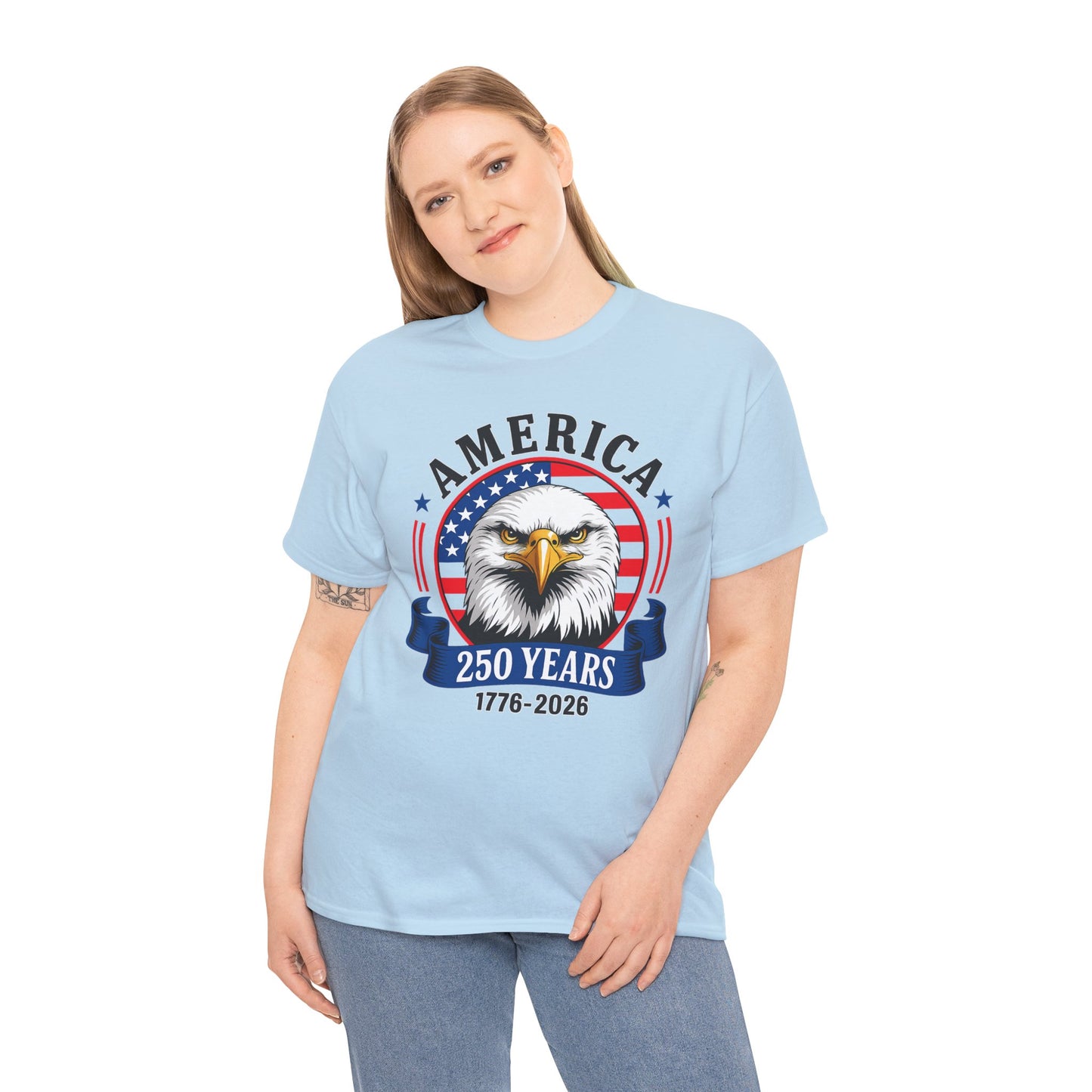 America 250 Years T-Shirt – Bald Eagle 1776–2026 Patriotic Tee