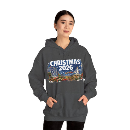 Christmas 2026 Holiday Hoodie — Festive Winter Village Sweatshirt