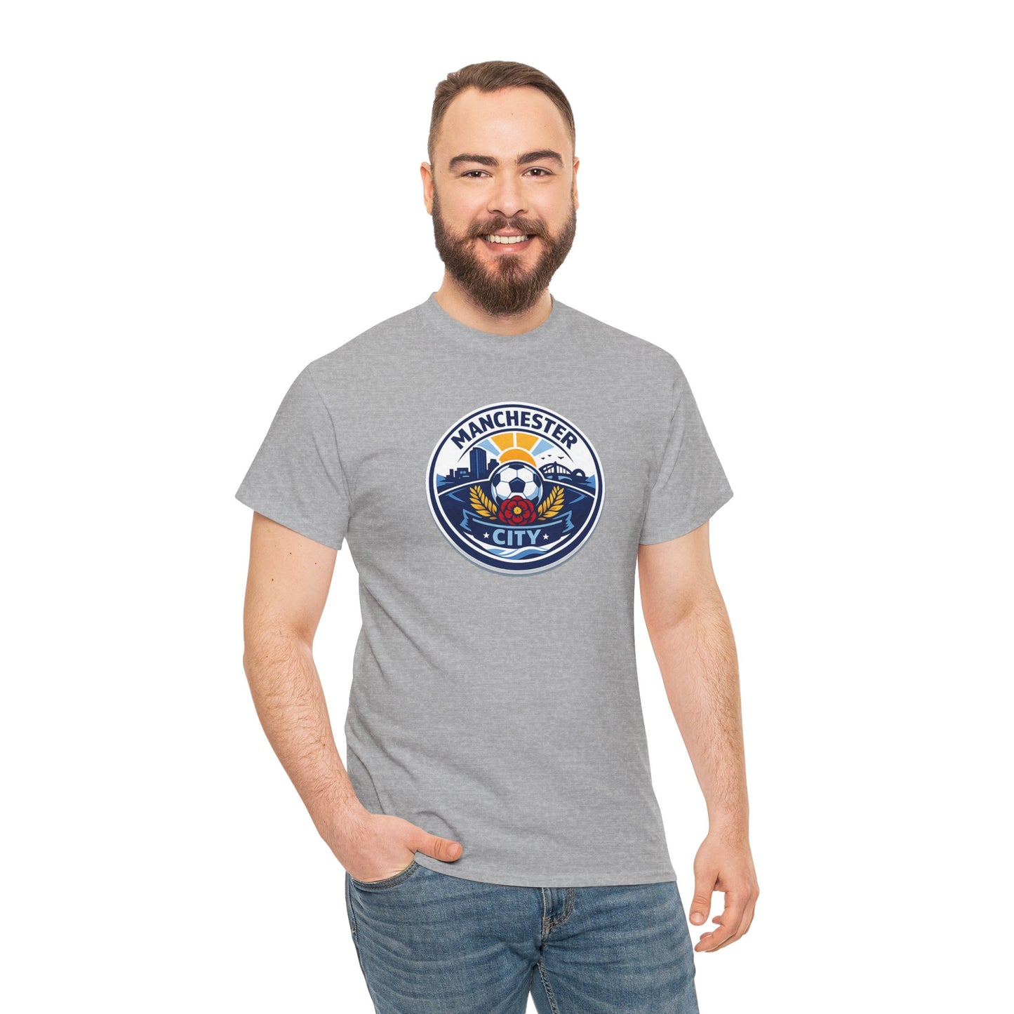 Manchester City Crest T-Shirt — Soccer Fan Tee