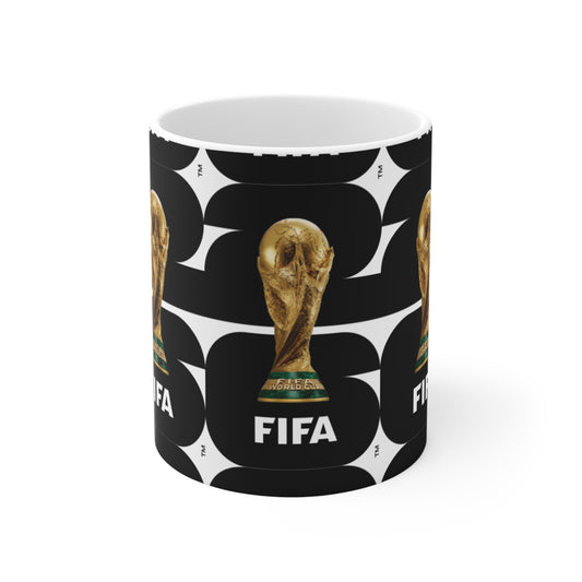 FIFA World Cup 2026 Logo Ceramic Mug — Soccer Fan Coffee Cup (11oz & 15oz)